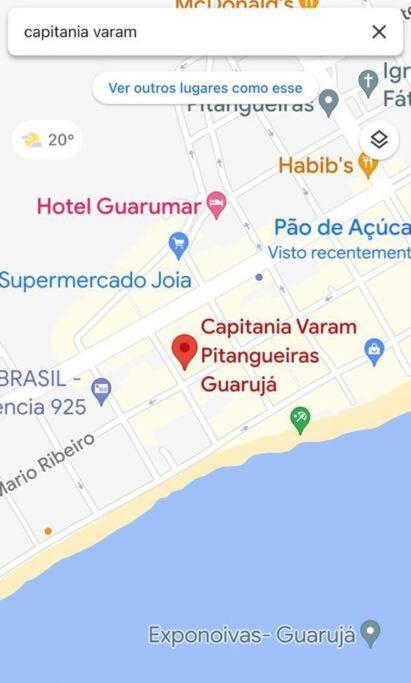 Flat Capitania Varam 143 Pitangueiras Guarujá Exterior foto